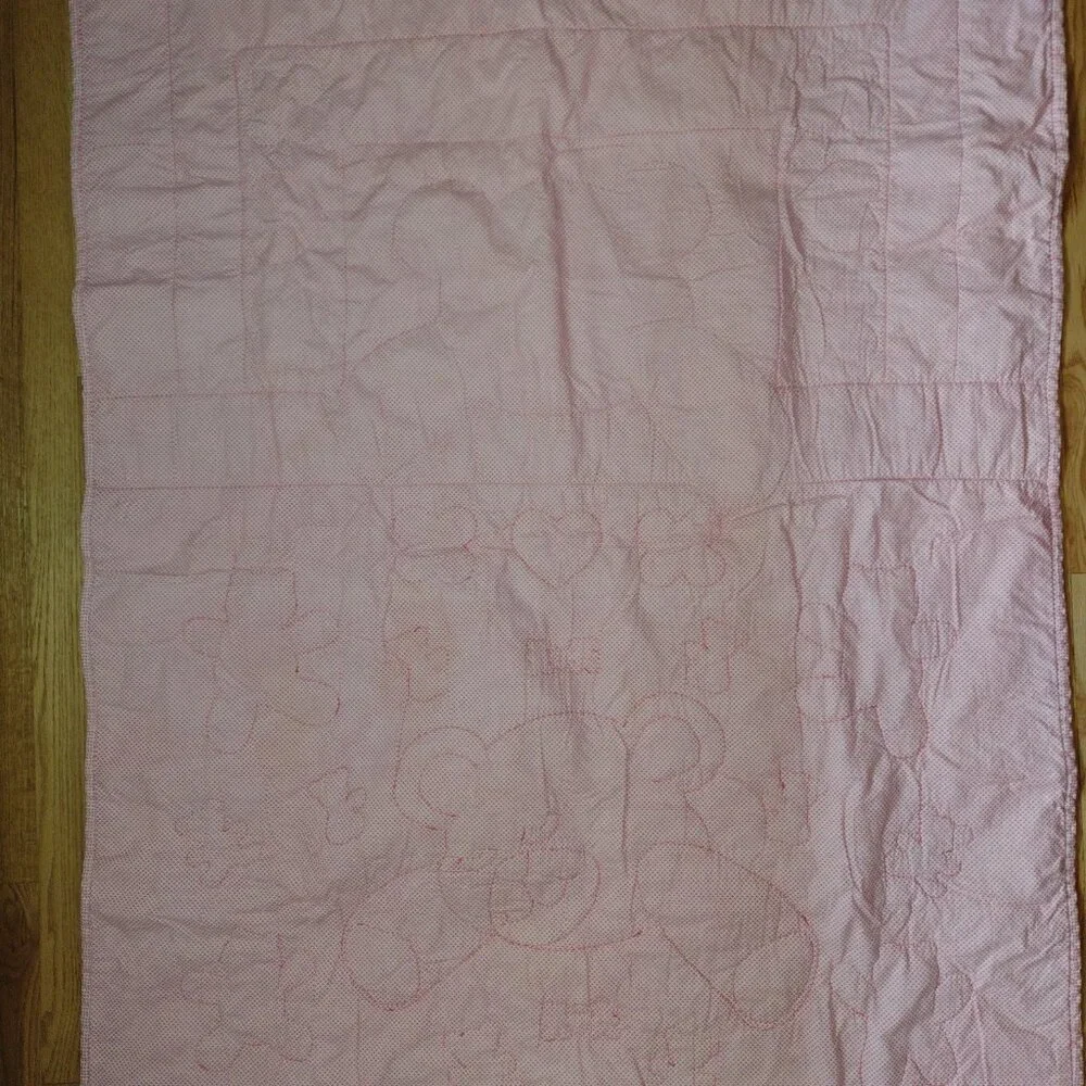 Lovely sleeping bear baby quilt